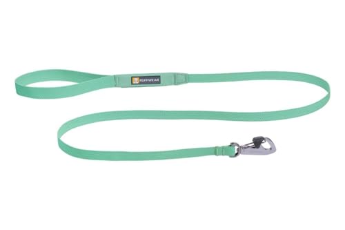 RUFFWEAR Hundeleine Hi & Light, Starke Leine, mit integrierter Aufbewahrungstasche und sicher abschließbarem Crux-Clip, kompakt zusammenklappbar auf Taschengröße, Sage Green von RUFFWEAR