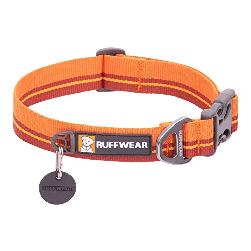 RUFFWEAR Flat Out Collar, Klassisches Hundehalsband für Mittelgroße Hunderassen, Einstellbare Passform, Größe M (36-51 cm), Autumn Horizon von RUFFWEAR