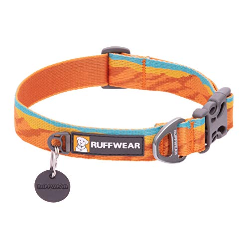 RUFFWEAR Flat Out Collar, Klassisches Hundehalsband für Kleine Hunderassen, Einstellbare Passform, Größe S (28-36 cm), Fall Mountains von RUFFWEAR