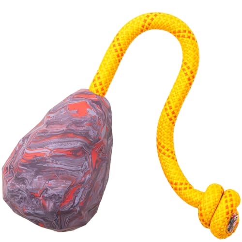 Ruffwear, Huck-a-Cone Hundespielzeug - Langlebiges Zerr-, Wurf- und Apportierspielzeug mit geknotetem Seilgriff, interaktives Spielen für Hunde, Lila Orchidee von RUFFWEAR