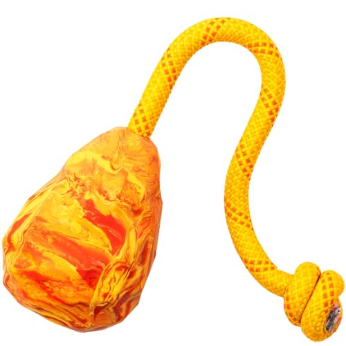 Ruffwear, Huck-a-Cone Hundespielzeug - Langlebiges Zerr-, Wurf- und Apportierspielzeug mit geknotetem Seilgriff, interaktives Spielen für Hunde, Salamander Orange Ruffwear, Huck-a-Cone Hundespielzeug - Langlebiges Zerr-, Wurf- und Apportierspielzeug mit geknotetem Seilgriff, interaktives Spielen für Hunde, Salamander Orange von Ruffwear