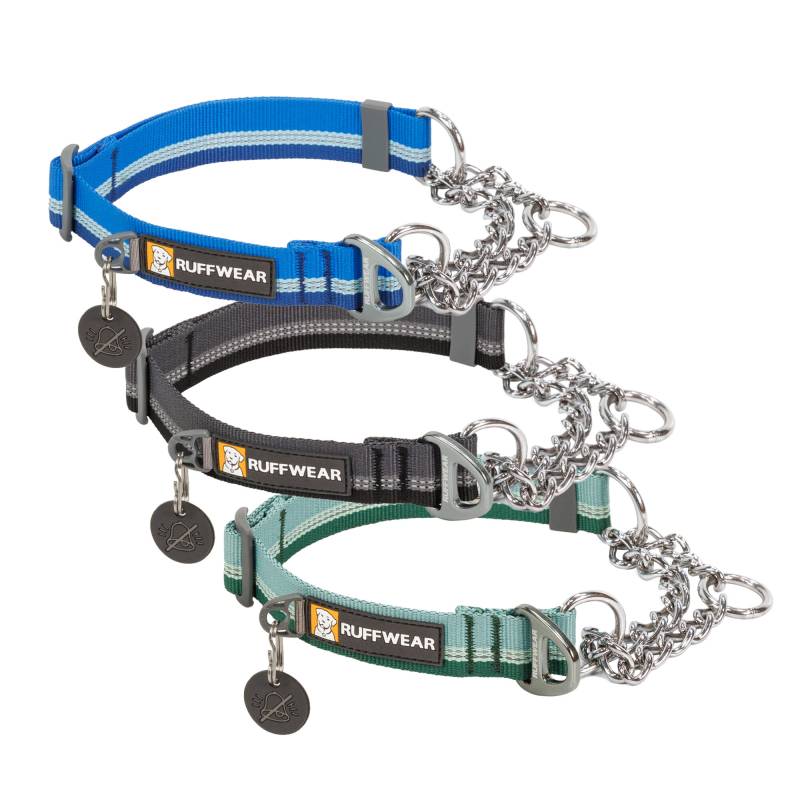 Ruffwear Chain Reaction Halsband - River Rock Green - 36/51 cm von Ruffwear