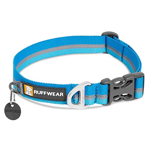 RUFFWEAR Crag Hundehalsband, Reflektierendes und Bequemes Halsband für den Täglichen Gebrauch, Dämmerungsblau, 28–36 cm von RUFFWEAR
