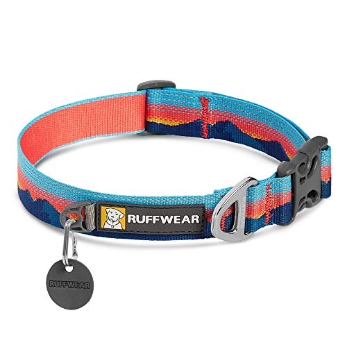RUFFWEAR Crag Hundehalsband, Reflektierendes und Bequemes Halsband für den Täglichen Gebrauch, Sonnenuntergang, 28–36 cm von RUFFWEAR