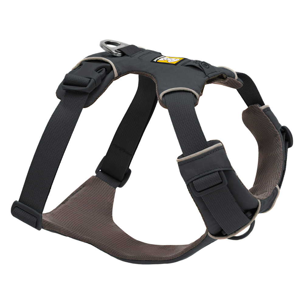 Ruffwear Front Range Hundegeschirr, Basalt Gray - Größe M: 69 - 81 cm Brustumfang von Ruffwear