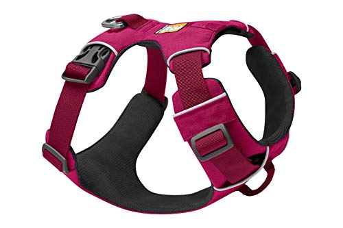 RUFFWEAR Front Range Hundegeschirr, Reflektierendes Gepolstertes Zerrfreies Hundegeschirr, Hibiskuspink, XXS von RUFFWEAR