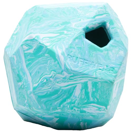 Ruffwear Gnawt-a-Rock Hundespielzeug, langlebig und kaufest, Naturlatex-Gummi, Wurfspielzeug mit Erratischer Sprungkraft und interaktiver Leckerli-Dosierung für Langeweile, M/L Hunde, Glacial Blue, Ruffwear Gnawt-a-Rock Hundespielzeug, langlebig und kaufest, Naturlatex-Gummi, Wurfspielzeug mit Erratischer Sprungkraft und interaktiver Leckerli-Dosierung für Langeweile, M/L Hunde, Glacial Blue, von RUFFWEAR