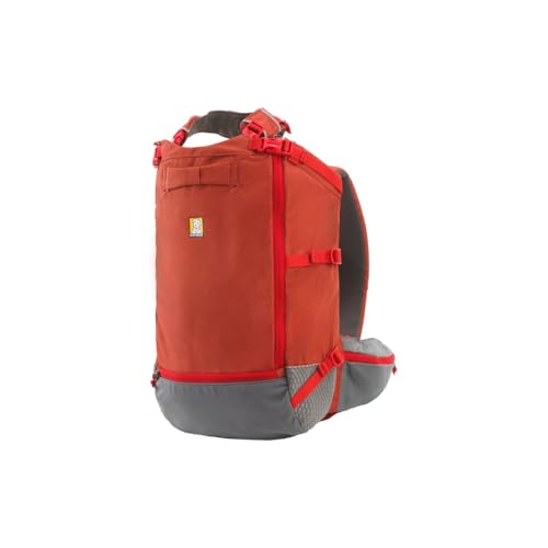 Ruffwear Hitch Hiker Hunde-Rucksack-Tragetasche, Haustier-Tragetasche, Reisetasche, integriertes Geschirr und gepolsterte Gurte, atmungsaktiv und bequem, vollständig belüftet, Red Clay, X-Small von Ruffwear