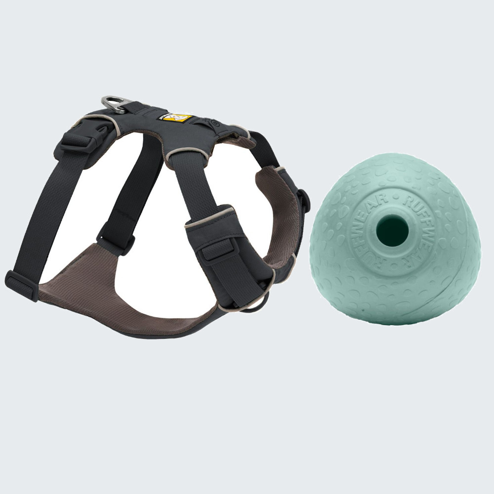 Ruffwear Hundegeschirr + Hundespielzeug Huckama gratis! - Front Range, Basalt Gray Größe S: 56 - 69 cm Brustumfang Ruffwear Hundegeschirr + Hundespielzeug Huckama gratis! - Front Range, Basalt Gray Größe S: 56 - 69 cm Brustumfang von Ruffwear