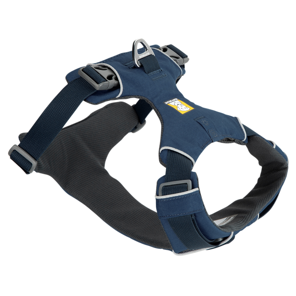 Ruffwear Hundegeschirr Front Range™ Harness blau, Gr. XXS, Breite: ca. 2 cm, Brustumfang: ca. 33 - 43 cm von Ruffwear