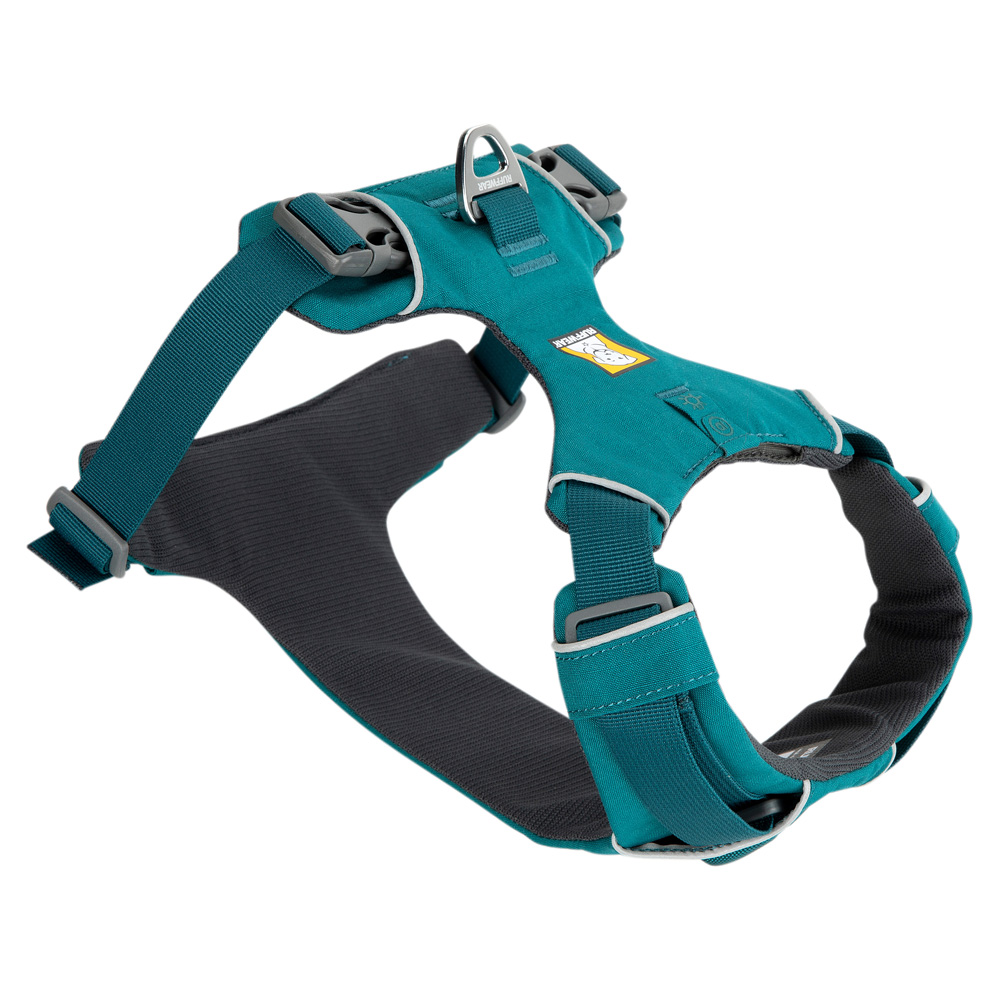 Ruffwear Hundegeschirr Front Range™ Harness petrol, Gr. XXS, Breite: ca. 2 cm, Brustumfang: ca. 33 - 43 cm von Ruffwear