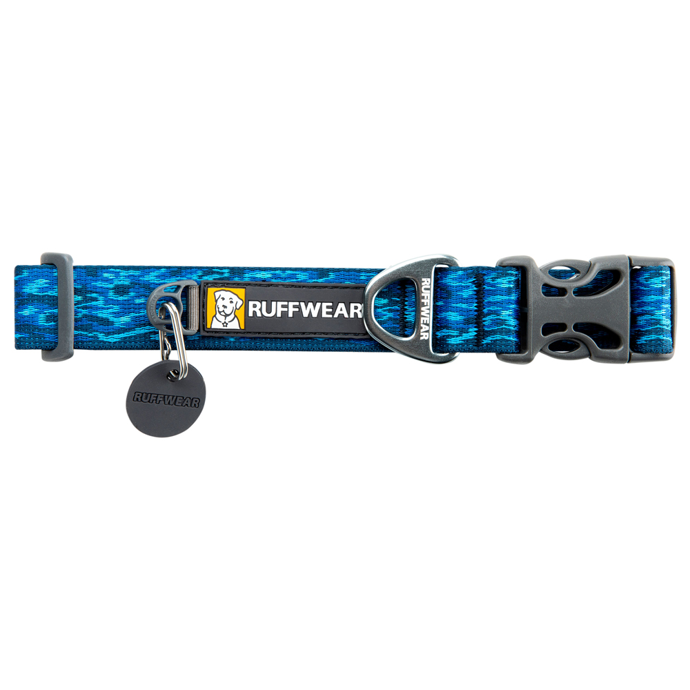 Ruffwear Hundehalsband Flat Out Collar blau, Gr. 28cm-36cm, Länge: ca. 28 – 36 cm von Ruffwear