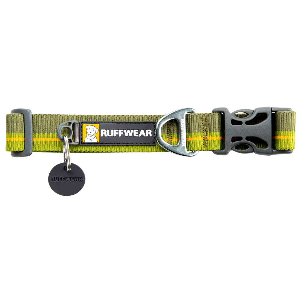 Ruffwear Hundehalsband Flat Out Collar grün, Gr. 51cm-66cm, Länge: ca. 51 – 66 cm von Ruffwear