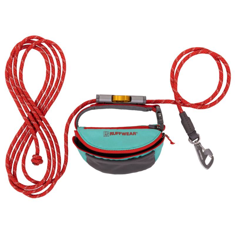 Ruffwear Hundeleine Hitch Hiker™ Leash türkis-rot, Länge: ca. 3,6 m von Ruffwear