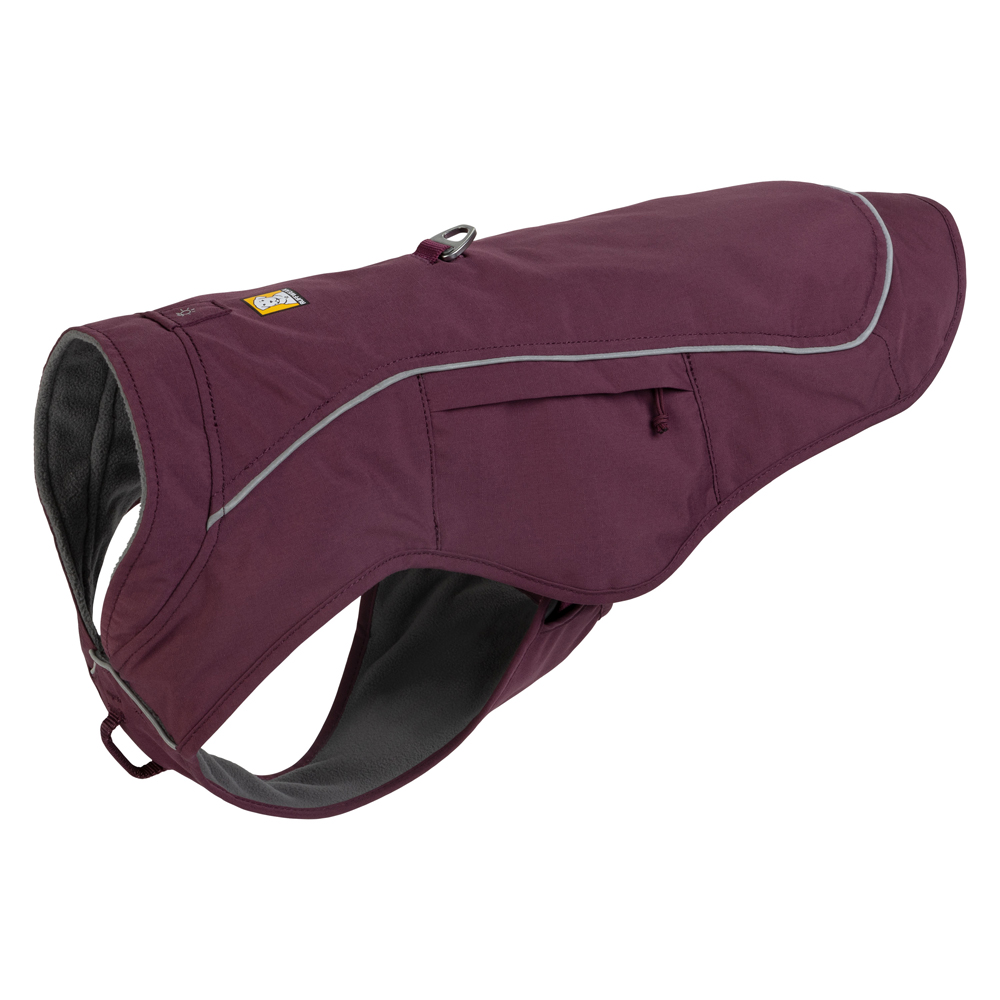 Ruffwear Hundemantel Overcoat Fuse™ Jacket lila, Gr. XXS, Rückenlänge: ca. 30,5 cm, Halsumfang: ca. 34,5 cm von Ruffwear