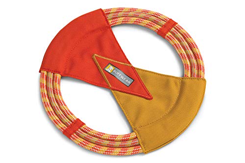 RUFFWEAR Fling-Fetch-Tug Hundespielzeug, Fliegende Scheibe, Einheitsgröße, pazifisches Ringspielzeug, Sockeye Red von RUFFWEAR