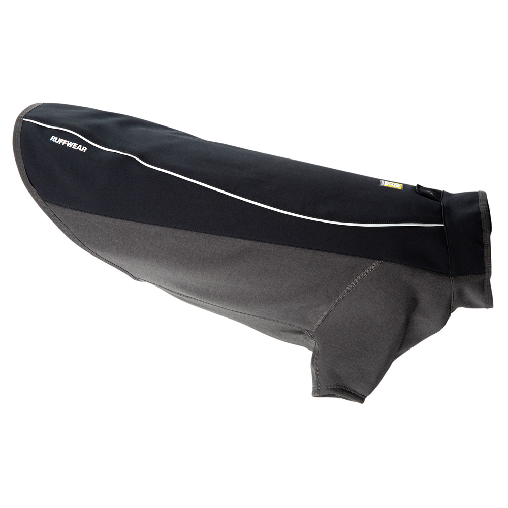 Ruffwear Softshell Hundemantel Cloud Chaser™ schwarz-grau, Gr. XL, Brustumfang: ca. 91 - 107 cm von Ruffwear