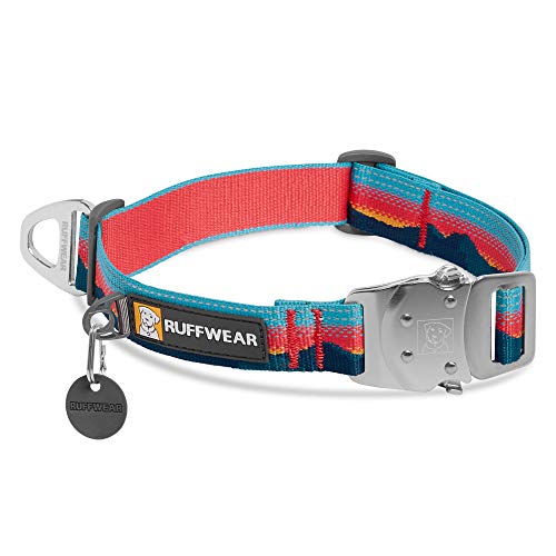RUFFWEAR Top Rope Hundehalsband, Reflektierendes Halsband mit Metallschnalle für den Täglichen Gebrauch, Sonnenuntergang, 28–36 cm von RUFFWEAR