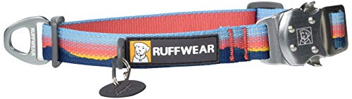 RUFFWEAR Top Rope Hundehalsband, Reflektierendes Halsband mit Metallschnalle für den Täglichen Gebrauch, Sonnenuntergang, 28–36 cm von RUFFWEAR