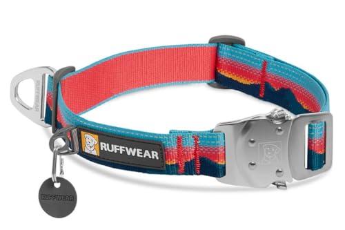 RUFFWEAR Top Rope Hundehalsband, Reflektierendes Halsband mit Metallschnalle für den Täglichen Gebrauch, Sonnenuntergang, 51–66 cm von RUFFWEAR