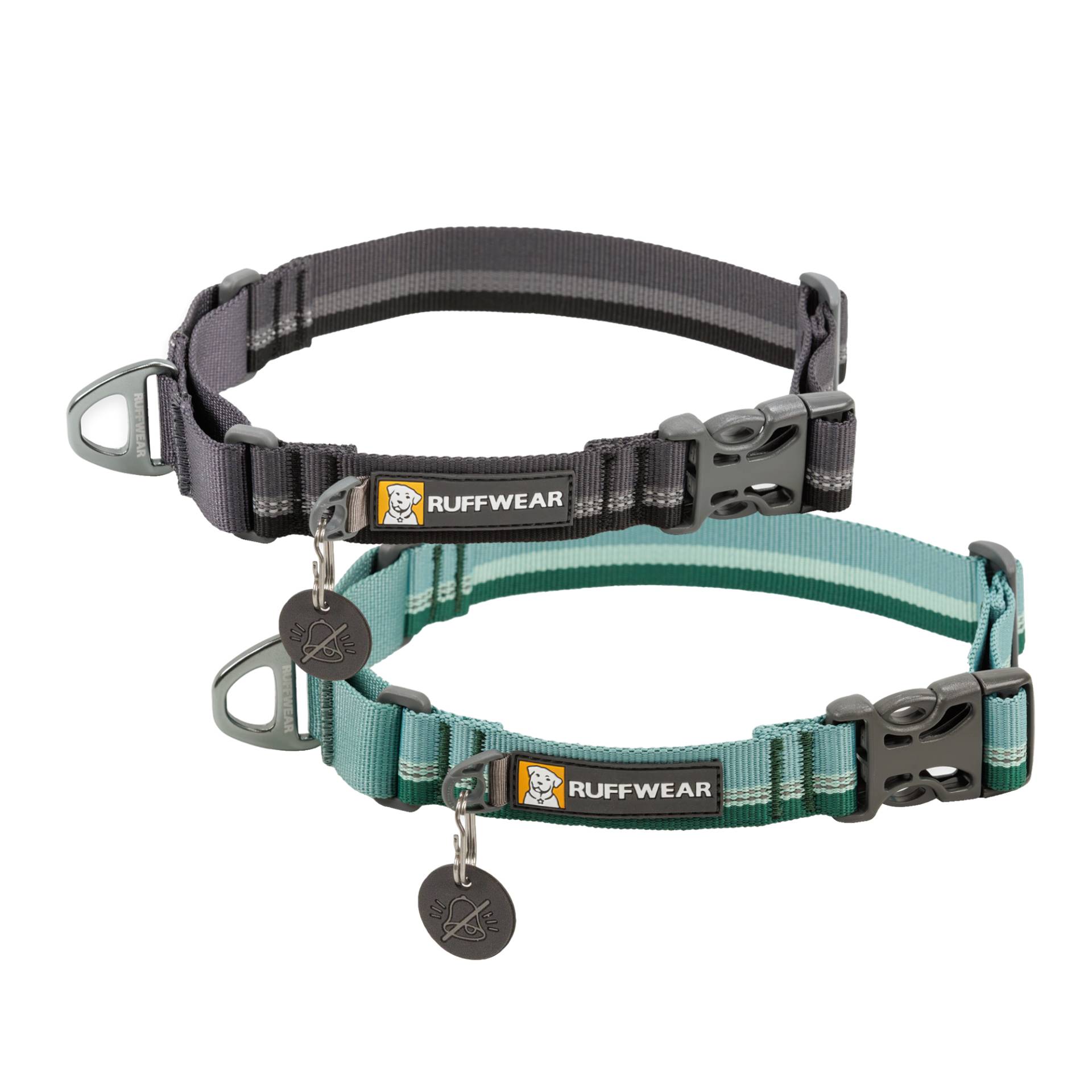 Ruffwear Web Reaction Halsband - River Rock Green - 51/58 cm von Ruffwear