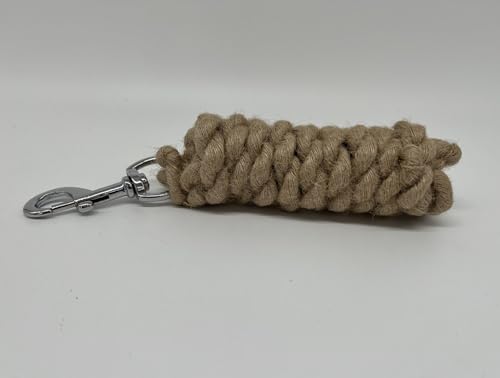Ruggles Jute-Leine für Pferd, Pony, Esel, Vieh, umweltfreundlich, 2 m lang, robust und langlebig von Ruggles