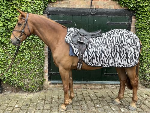 Ruggles Ride On Netz-Fliegen-Trainingsdecke für Pferd und Pony, leicht, atmungsaktiv, Fliegenschutz (Zebramuster, Größe XS) von Ruggles