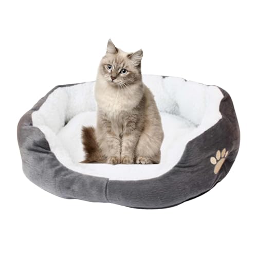 Hundebett, Kuscheliges Haustierbett Mit Polsterung, Überfüllt Für Mehr Komfort Mit Kopf- Und Nackenstütze, Flauschiges, Rutschfestes Haustierbett Für Kleine Und Mittelgroße Hunde - Grau 50*40cm Hundebett, Kuscheliges Haustierbett Mit Polsterung, Überfüllt Für Mehr Komfort Mit Kopf- Und Nackenstütze, Flauschiges, Rutschfestes Haustierbett Für Kleine Und Mittelgroße Hunde - Grau 50*40cm von Ruhnjyg