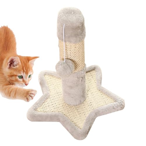 Ruhnjyg Kratzbaum für Hauskatzen,Kratzbaum für Katzen - Kratzbaum mit baumelndem Ball | Krallenkratzer für Katzen, Aktivitätskratzer für Katzen, interaktives Spielzeug für Kätzchen und mittelgroße Ruhnjyg Kratzbaum für Hauskatzen,Kratzbaum für Katzen - Kratzbaum mit baumelndem Ball | Krallenkratzer für Katzen, Aktivitätskratzer für Katzen, interaktives Spielzeug für Kätzchen und mittelgroße von Ruhnjyg