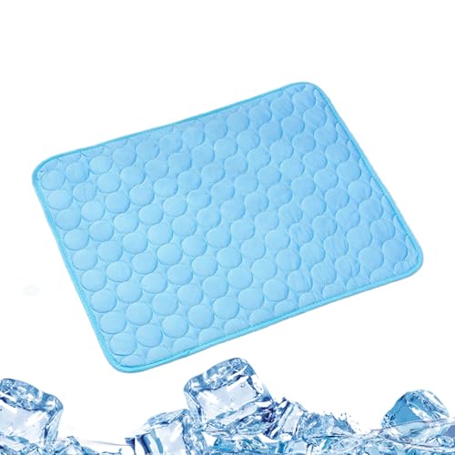 Ruhnjyg Kühlkissen für Hunde, für drinnen und draußen, kühlendes Eisseide-Pad, -Sommer-Bettwäsche, Decke, atmungsaktiv, für Boden, Autositz, Sofa, Zwinger, Hinterhof, Balkon, von Ruhnjyg