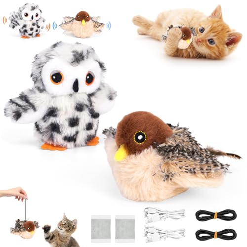 RuiDay Fliegender Vogel für Katzen, Flapping Bird Toy Cat, Flying Bird Interaktives Spielzeug für Katzen, Vogel für bewegliche Katzen, Spielzeug für Katzen, Spielzeug für Katzen, Vogel in Bewegung RuiDay Fliegender Vogel für Katzen, Flapping Bird Toy Cat, Flying Bird Interaktives Spielzeug für Katzen, Vogel für bewegliche Katzen, Spielzeug für Katzen, Spielzeug für Katzen, Vogel in Bewegung von RuiDay