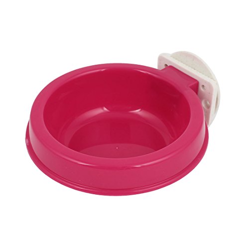 Ruilogod 4 "Dia Dog Pet Outdoor Hängen Runde Form Food Bowl Feeder Fuchsie Ruilogod 4 "Dia Dog Pet Outdoor Hängen Runde Form Food Bowl Feeder Fuchsie von Ruilogod