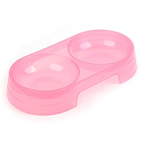 Ruilogod 4 "Durchmesser Hund Haustier essen Fütterung Lebensmittel Wasserschale Teller klar Rosa 2 in 1 Ruilogod 4 "Durchmesser Hund Haustier essen Fütterung Lebensmittel Wasserschale Teller klar Rosa 2 in 1 von Ruilogod