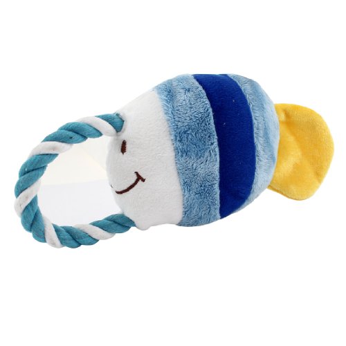 Ruilogod 9" Weiß Plüsch tropische Fische Form Puppe Spielzeug für Hund Ruilogod 9" Weiß Plüsch tropische Fische Form Puppe Spielzeug für Hund von Ruilogod
