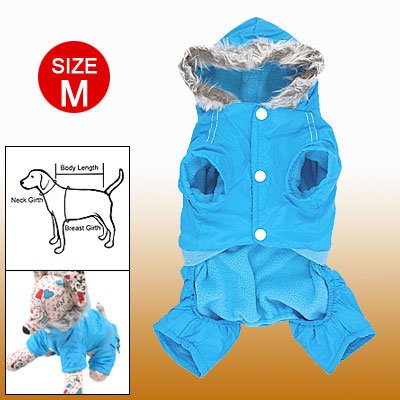 Ruilogod 90120 himmelblaue Kleidung Größe m Kapuzenkleidung für Hundetier von Ruilogod