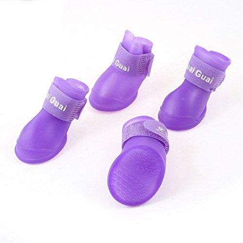 Ruilogod Abnehmbare Schließung Hund Yorkie XS 2 Paar rainshoes Lila Ruilogod Abnehmbare Schließung Hund Yorkie XS 2 Paar rainshoes Lila von Ruilogod