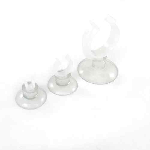 Ruilogod Aquarium-Aquarium-Tank-Kunststoff-Luftleitungsschlauch Halter Saugnäpfe Set Clear 3-tlg Ruilogod Aquarium-Aquarium-Tank-Kunststoff-Luftleitungsschlauch Halter Saugnäpfe Set Clear 3-tlg von Ruilogod