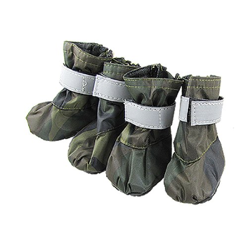 Ruilogod Army Camouflage Haustier Winter Schutzschuhe Hundeschuhe Größe S von Ruilogod