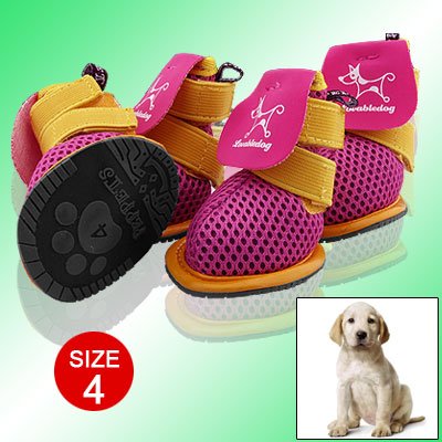 Ruilogod Atmungsaktive Haustierhundschuhe Schutzschuhe Booties Größe 4 Ruilogod Atmungsaktive Haustierhundschuhe Schutzschuhe Booties Größe 4 von Ruilogod