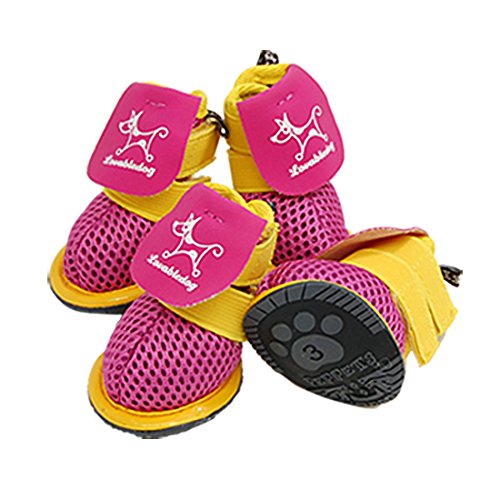 Ruilogod Atmungsaktive Schutzschuhe Booties Größe 3 Hundeschuhe Ruilogod Atmungsaktive Schutzschuhe Booties Größe 3 Hundeschuhe von Ruilogod