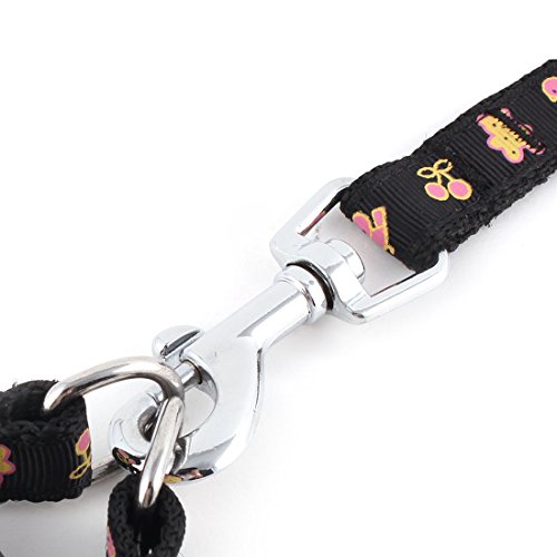 Ruilogod Bär bedruckter Hund einstellbarer Transportkabelband Traktionskragen Halfter Leine Seil schwarz Ruilogod Bär bedruckter Hund einstellbarer Transportkabelband Traktionskragen Halfter Leine Seil schwarz von Ruilogod