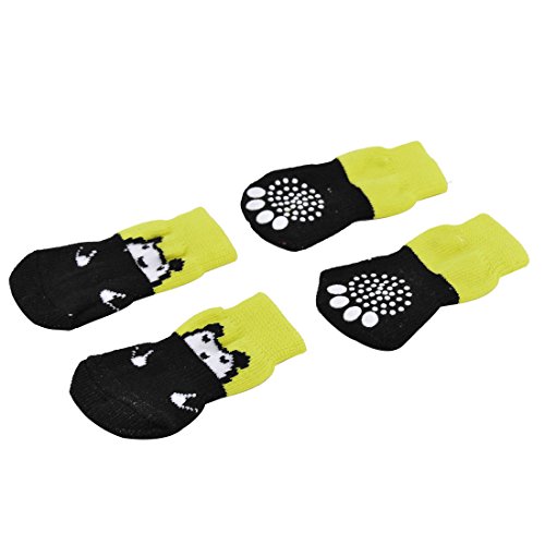Ruilogod Baumwolle PET Welpen Hund Katze Home Outdoor Elastische atmungsaktive Anti-Rutsch-Socken-Paar Ruilogod Baumwolle PET Welpen Hund Katze Home Outdoor Elastische atmungsaktive Anti-Rutsch-Socken-Paar von Ruilogod