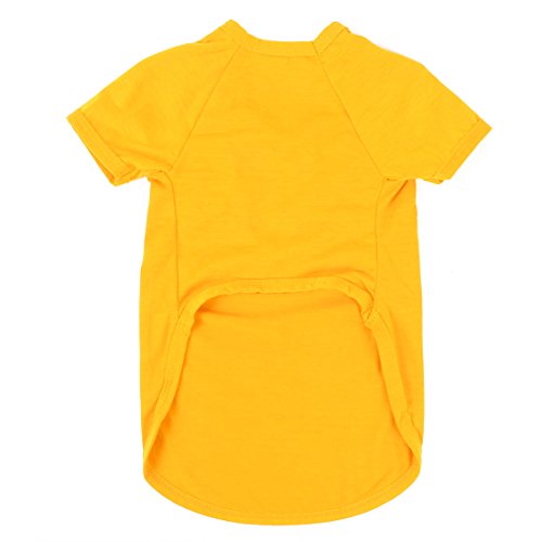Ruilogod Baumwollmischung Haustier Hund Katze Sommer Freizeit Kurzarm T-Shirt Weste Kleidung Kleidung Größe l Yelllow Ruilogod Baumwollmischung Haustier Hund Katze Sommer Freizeit Kurzarm T-Shirt Weste Kleidung Kleidung Größe l Yelllow von Ruilogod