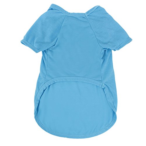 Ruilogod Baumwollmischung Pet Pet Welpen Katze Sommer Freizeit Kurzarm T-Shirt Weste Kleidung Kostüm Größe XL Blau Ruilogod Baumwollmischung Pet Pet Welpen Katze Sommer Freizeit Kurzarm T-Shirt Weste Kleidung Kostüm Größe XL Blau von Ruilogod