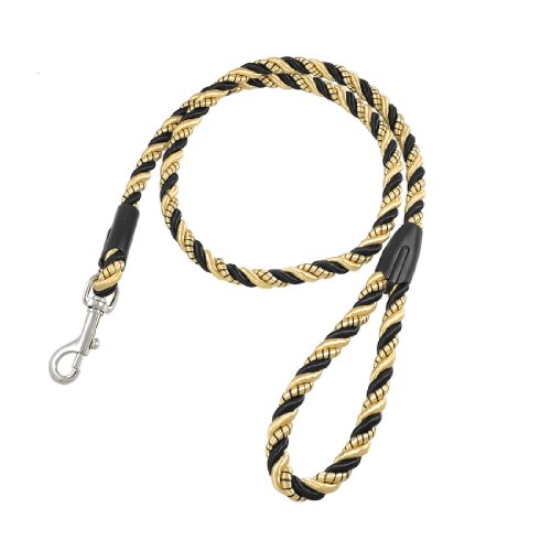 Ruilogod Black Khaki Nylon Twisted Pet Hoggie Seil Hund Z107 Leine 3,9 ft x 0,4 " Ruilogod Black Khaki Nylon Twisted Pet Hoggie Seil Hund Z107 Leine 3,9 ft x 0,4 " von Ruilogod