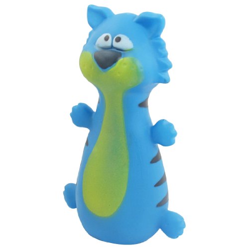 Ruilogod Blau Gummi Cartoon Tiger Figur quietschenden Haustier Hund Katze spielt Spielzeug Ruilogod Blau Gummi Cartoon Tiger Figur quietschenden Haustier Hund Katze spielt Spielzeug von Ruilogod
