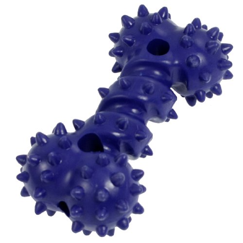 Ruilogod Blau Haustier Hund Hund Vinyl Knochen geformt Chew werfen Spielzeug von Ruilogod