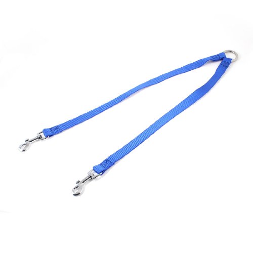 Ruilogod Blau Nylon Double Head Design-Trigger-Haken Haustier Hund Doggy Leine Seil Ruilogod Blau Nylon Double Head Design-Trigger-Haken Haustier Hund Doggy Leine Seil von Ruilogod