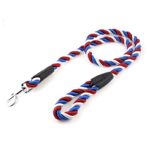Ruilogod Blauer roter silberner Ton Twisted Seil Pet Hund Ziehen Bleileine Größe L Ruilogod Blauer roter silberner Ton Twisted Seil Pet Hund Ziehen Bleileine Größe L von Ruilogod