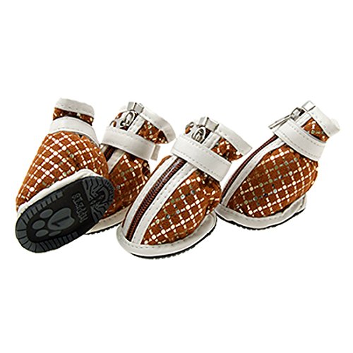 Ruilogod Blendender schützender boot haustier sport hund schuhe 1# von Ruilogod